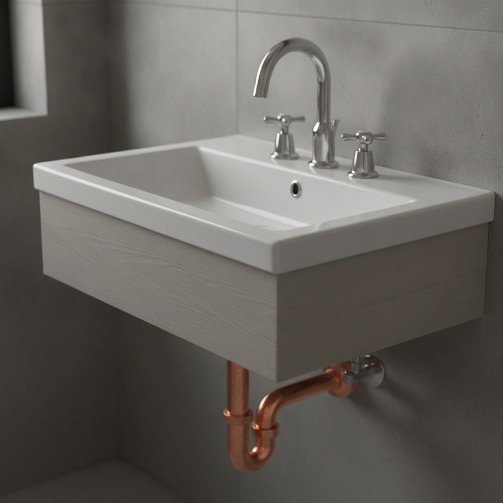 Bathroom plumbing installation