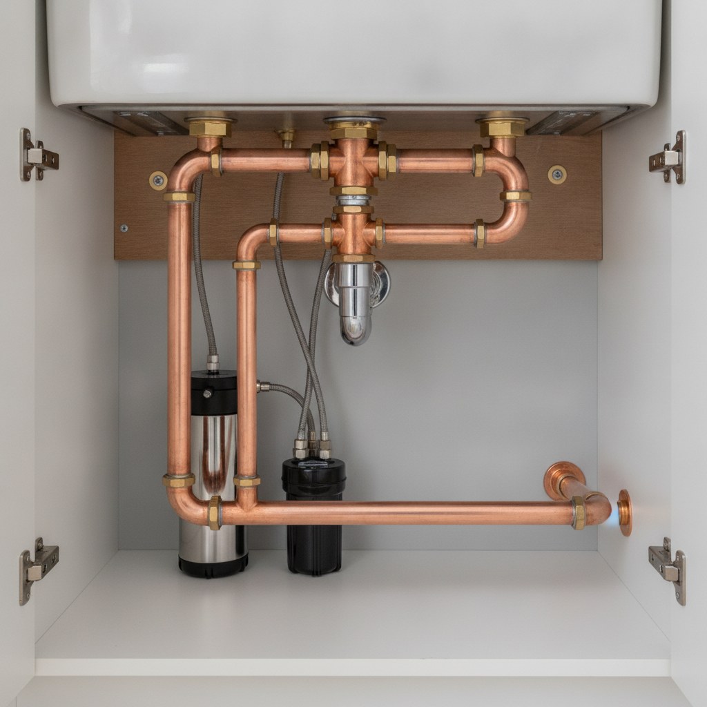 Professional copper pipework